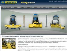 Tablet Screenshot of hermesmulching.com